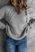 Strapped Cut Out Shoulder Turtleneck Sweater